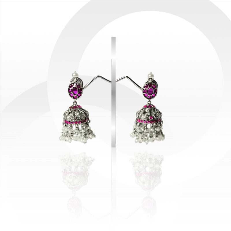 Purple Delight Silver Earrings