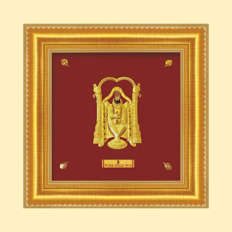 Shree Balaji Gold Plated Photo